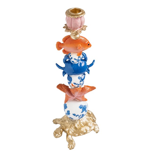 Candle stick Sea, multi,  H40x15x12cm