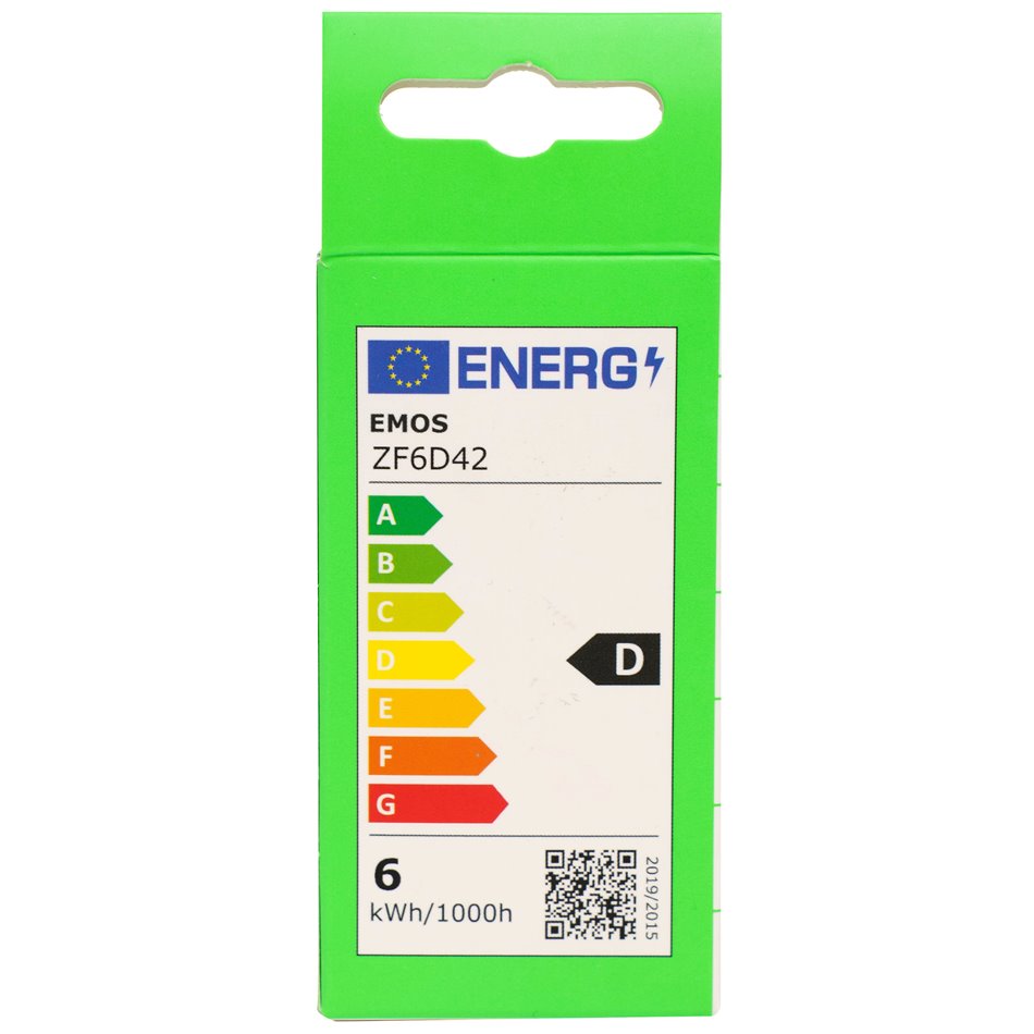 LED Bulb warm white, E27 5.9W, 806lm, 2700K, H7.8x4.5x4.5cm