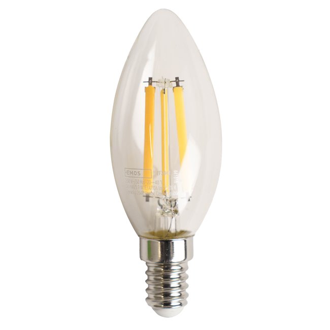 LED Bulb warm white, E14 5.9W, 806lm, 2700K, H9.7x3.5x3.5cm