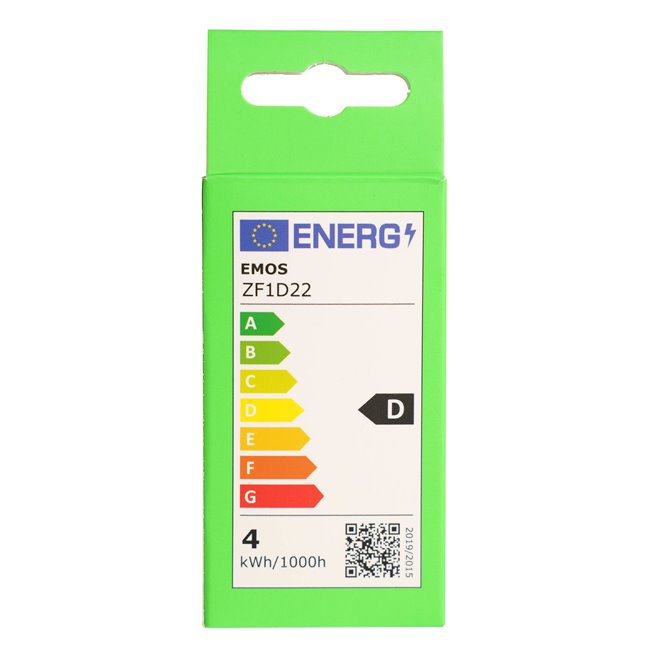 LED Bulb warm white, E14 3.4W, 470lm, 2700K, H8x4.5x4.5cm