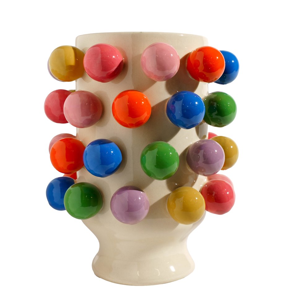 Цветочный горшок Balls, каменная масса, H24cm, D18.7cm