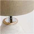 Floor lamp Narros grey, beige/gray, H90cm, D26cm, E27 60W(MAX)