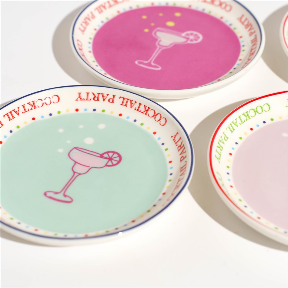 Набор тарелок 4 Twist Match, D9.9cm H1.9cm, комплект из 4 шт.