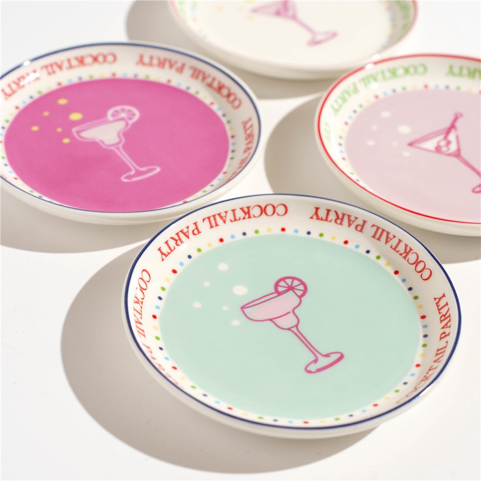 Набор тарелок 4 Twist Match, D9.9cm H1.9cm, комплект из 4 шт.