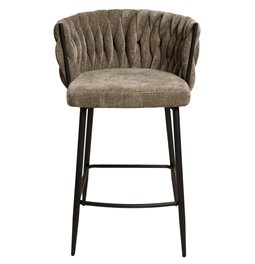 Bar stool Vingen 12, dark brown, H90x51.5x54.5cm, seat height 67cm