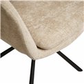 Dining chair Vilando 3, light taupe, rotatable 360 degrees, H90.5x68x60cm, seat height 48cm