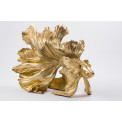 Decorative figurine Betta fish, gold colour, 39x19.5x30cm