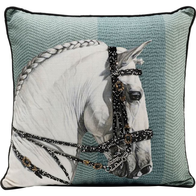 Cushion Show Horse Head, 45x45cm