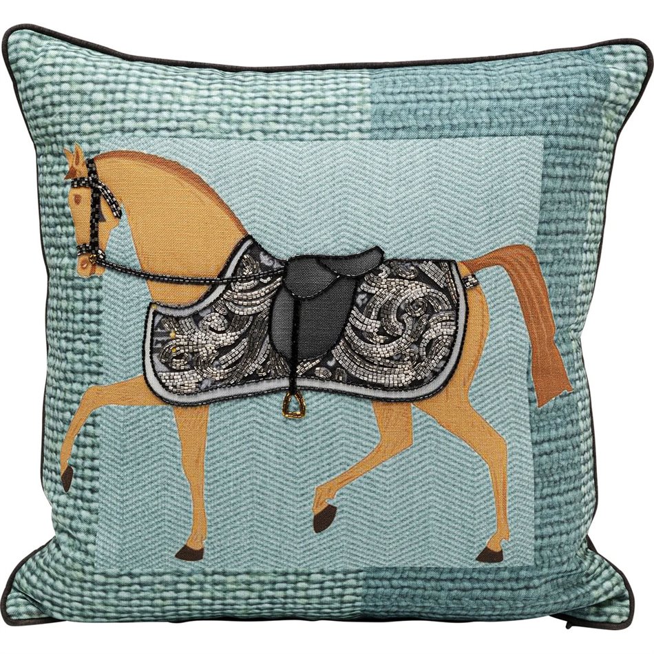 Cushion Show Horse Plaid, 45x45cm