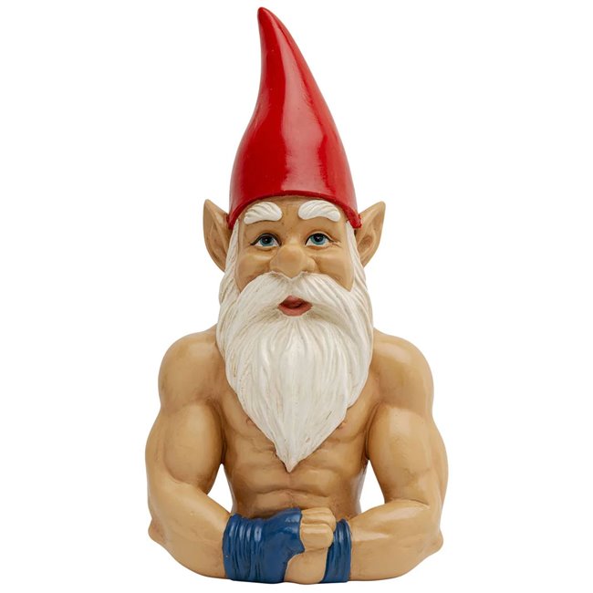 Deco figurine Gnome Muscle, H32x17x11cm