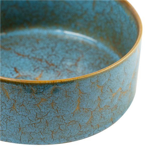 Миска Scratch Blue, коричневый/синий, фарфор, D20.6cm H7.8cm