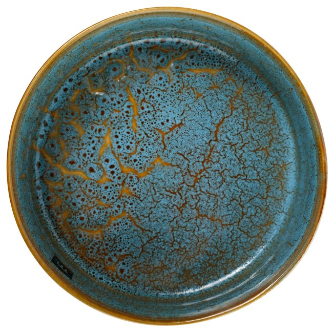 Миска Scratch Blue, коричневый/синий, фарфор, D20.6cm H7.8cm
