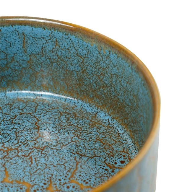 Миска Scratch Blue, коричневый/синий, фарфор, D20.6cm H7.8cm