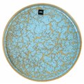 Diner plate Scratch Blue, brown/blue, porcelain, D26.5cm  H2.6cm