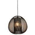 Pendant lamp Noda, black, H35-135cm D28cm, E27 40W(MAX) 