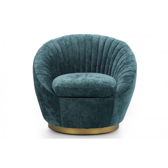 Swivel armchair Hanna, green, 86x82x73cm, seat height 46cm
