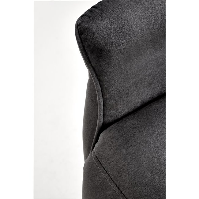 Electric recliner with massage function Hemiro, black, H108-90x80x90-160cm, seat height 51-52cm