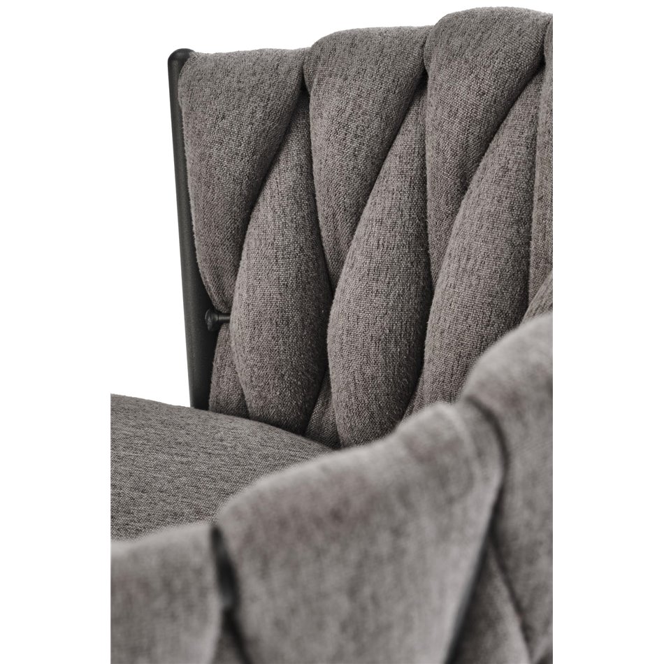 Bar chair Havigen H125, grey/black, steel/polyester, H90-105cm 54x53cm 