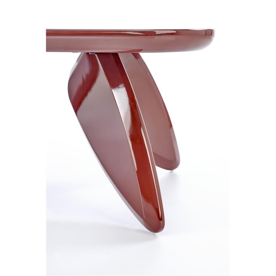 Coffee table Horaya, dark red, MDF, 120x60cm, H36cm 