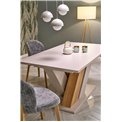 Extendable dining table Harandon, cremona oak/cream color,, 160-200x90cm H76cm 