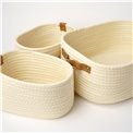 Basket set 3 Duo, 35x25xH12cm