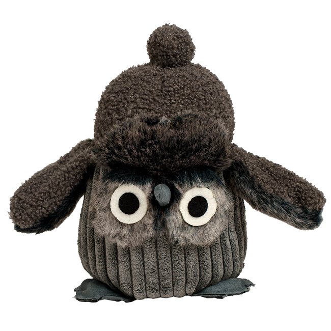 Door stopper Owl grey, 19x15x23cm