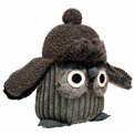 Door stopper Owl grey, 19x15x23cm