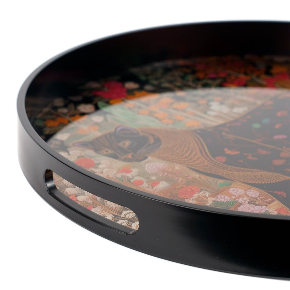 Decorative glass tray Fabro L, 39.5x39.5x4cm