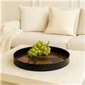 Decorative glass tray Fabro L, 39.5x39.5x4cm