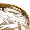 Decorative glass tray Fariete L, 39.5x39.5x4cm