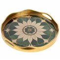 Decorative glass tray Farini L, 39.5x39.5x4cm