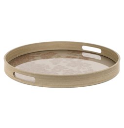 Decorative glass tray Farra L, 39.5x39.5x4cm