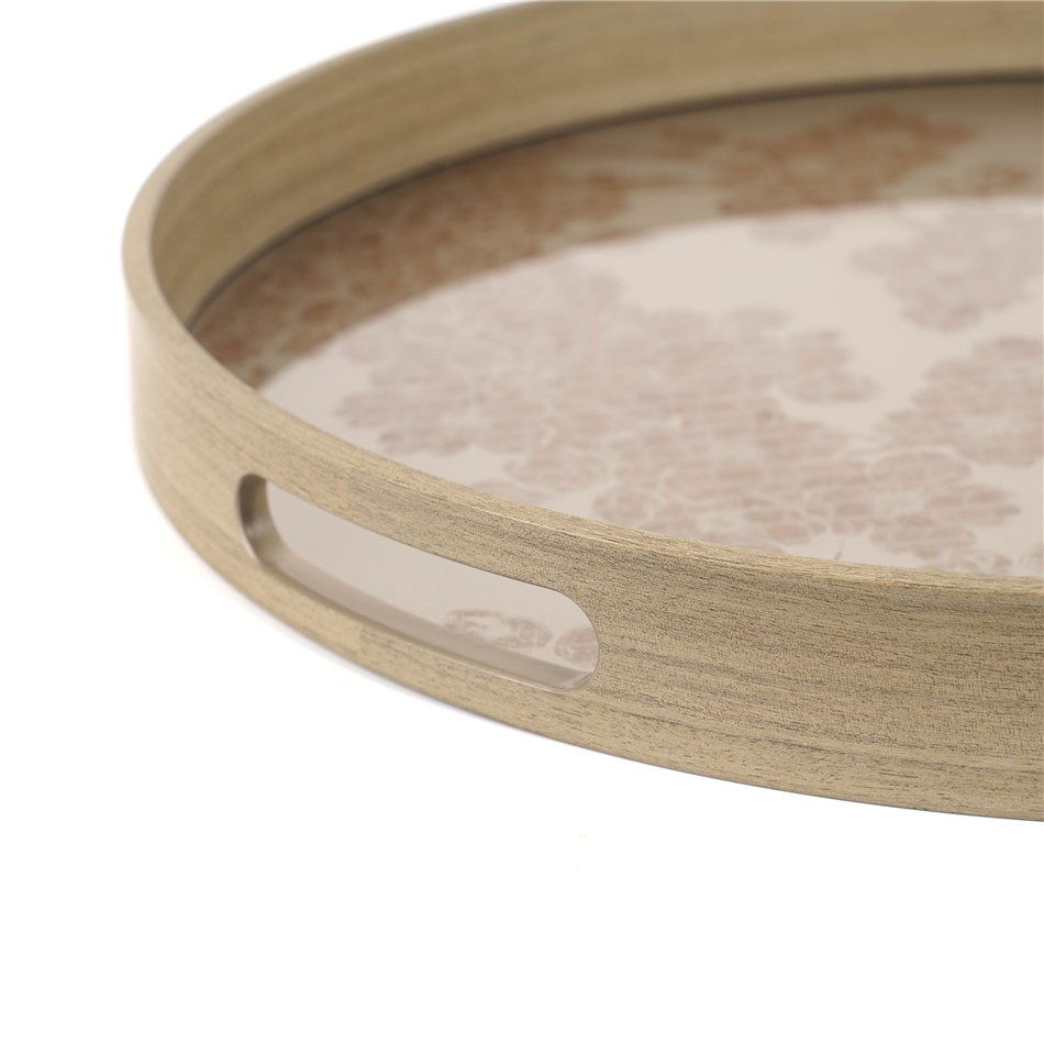 Decorative glass tray Farra L, 39.5x39.5x4cm