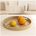 Decorative glass tray Farra M, 34x34x4cm