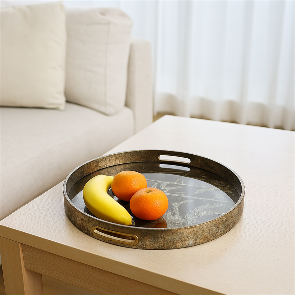 Decorative glass tray Fasano L, 45x5x4cm