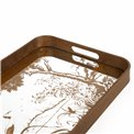Decorative glass tray Fasty L, 32.5x50.7x4.5cm
