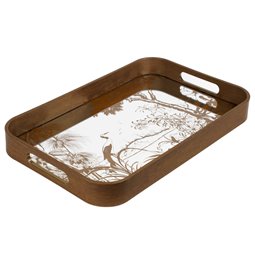 Decorative glass tray Fasty M, 27x42.5x4.5cm