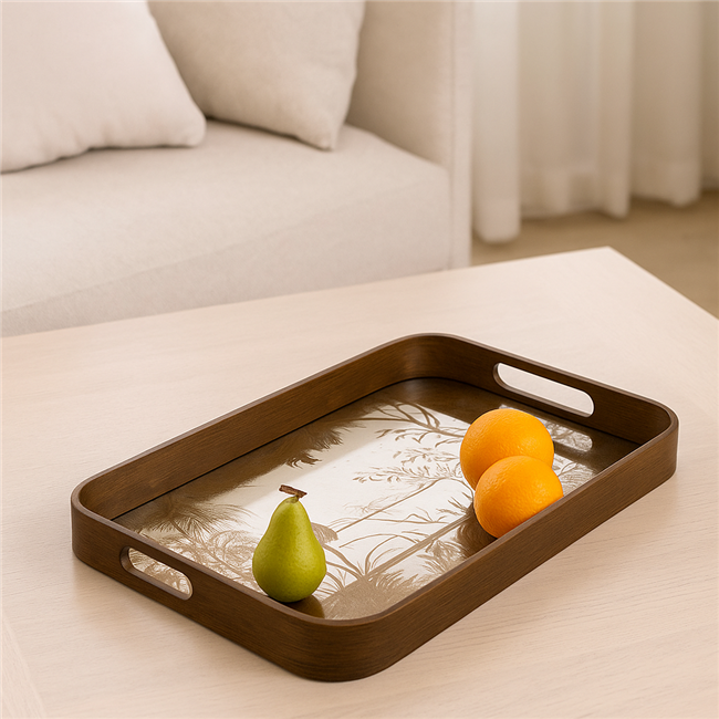 Decorative glass tray Fasty M, 27x42.5x4.5cm