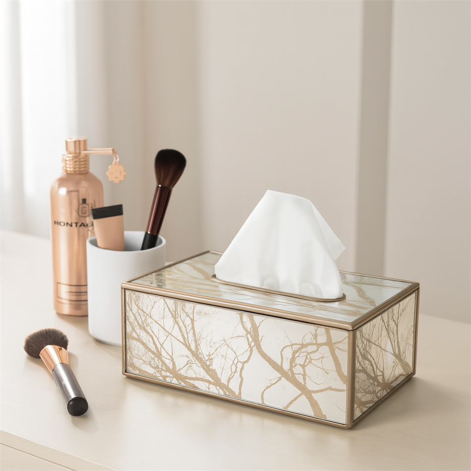 Plastic tissue box Fegen, 25x13.5x9.8cm