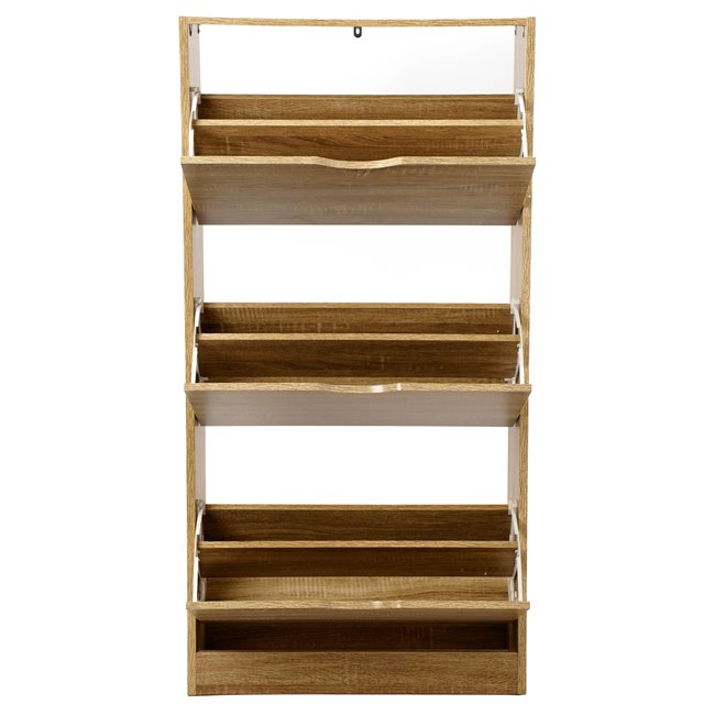 Shoe rack Chaus, natural, H119.5x60x23cm