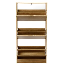Shoe rack Chaus, natural, H119.5x60x23cm
