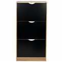 Shoe rack Chaus, natural/black, H119.5x60x23cm