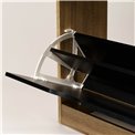 Shoe rack Chaus, natural/black, H119.5x60x23cm