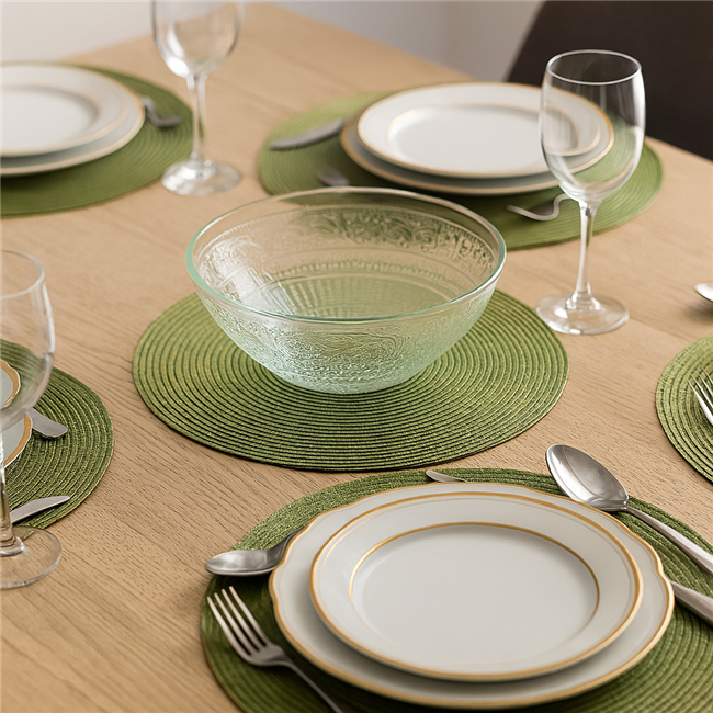 Bowl Renessaince, glass, D13cm, H5.2cm