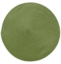 Placemat BRAID round, green, D38cm