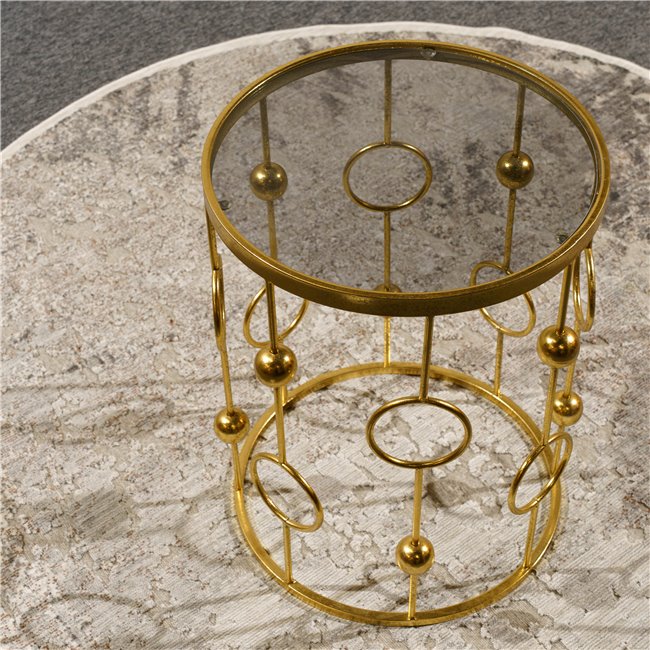 Carpet Ambera 2, round, grey, D150cm