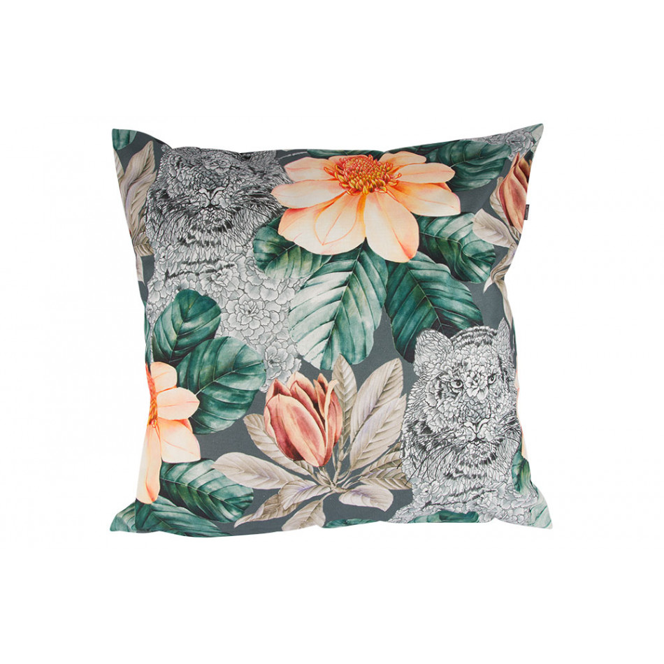 Decorative pillowcase Malasian Love 4, grey, 60x60cm