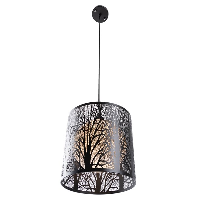 Pendant lamp Labosca, black, E27 60W(MAX), H25-95cm, D25cm