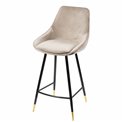 Bar chair Solero, light grey10 SD, H-97x40x35cm, seat height 68cm