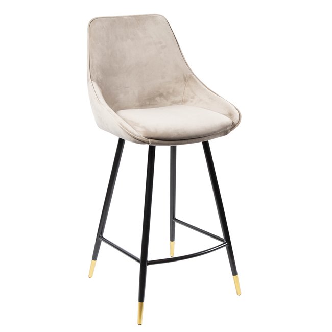 Bar chair Solero, light grey10 SD, H-97x40x35cm, seat height 68cm